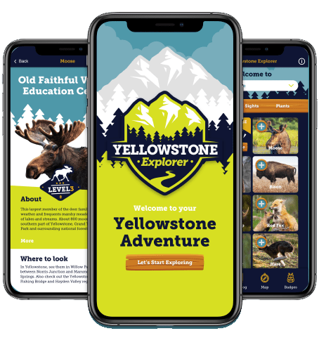 Yellowstone Explorer App screenshots